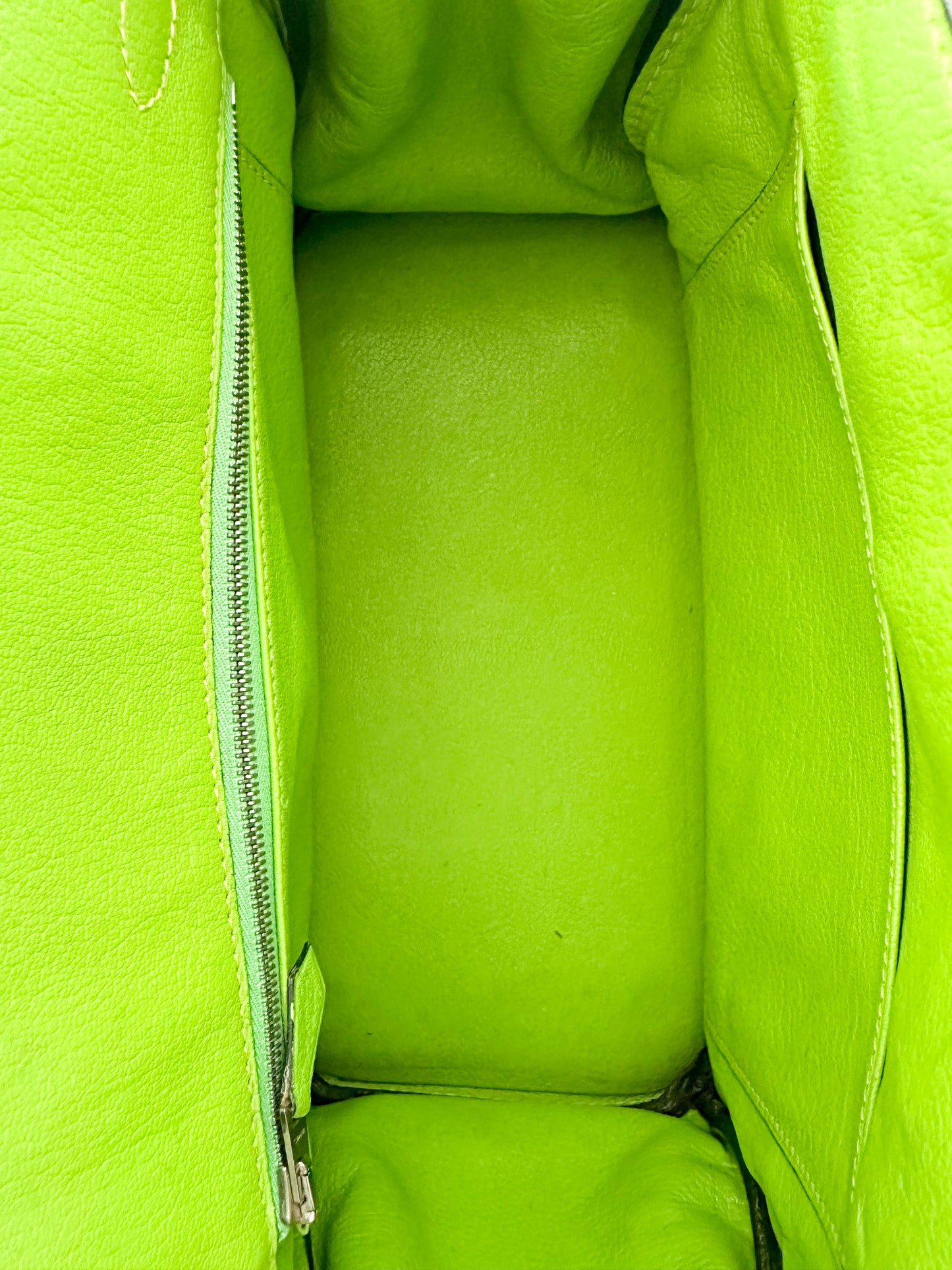 Hermès Lime Green Togo Leather Birkin 30