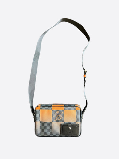 Louis Vuitton Orange Giant Damier Graphite Alpha Messenger Bag