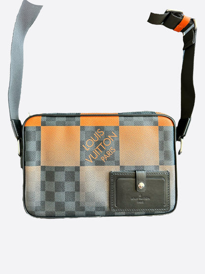 Louis Vuitton Orange Giant Damier Graphite Alpha Messenger Bag