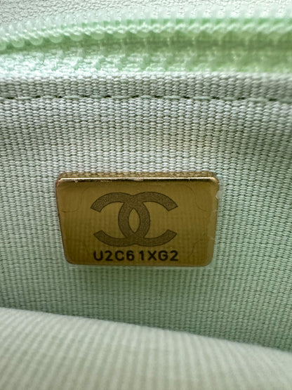 Chanel Mint Green Mini Wallet On Chain