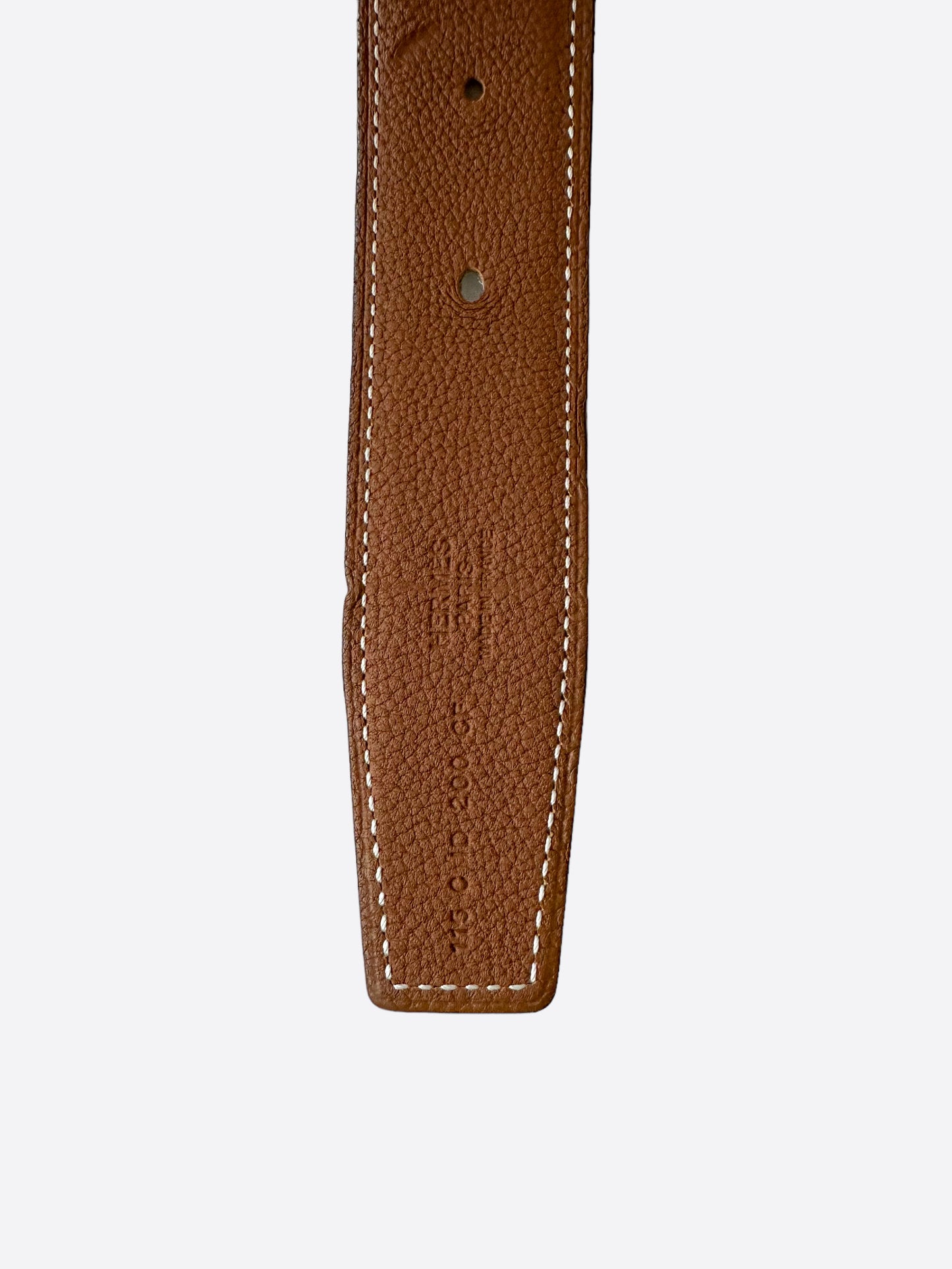 Hermès Black & Gold Constance Reversible Belt