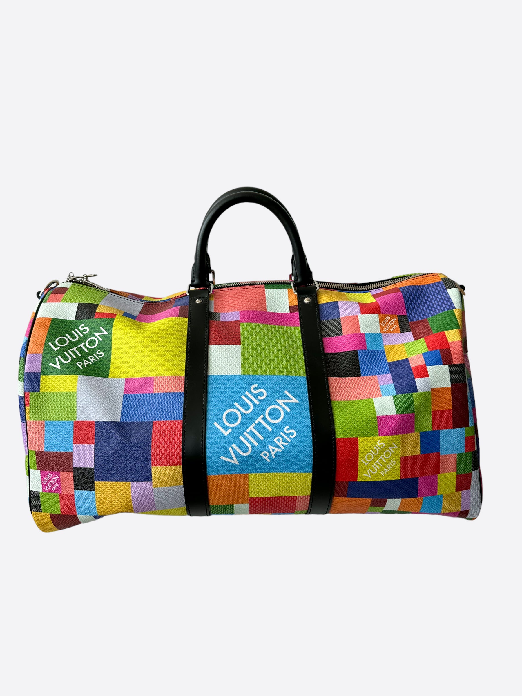 Louis Vuitton Multicolor Graffiti Monogram 'Keepall 50' Bag