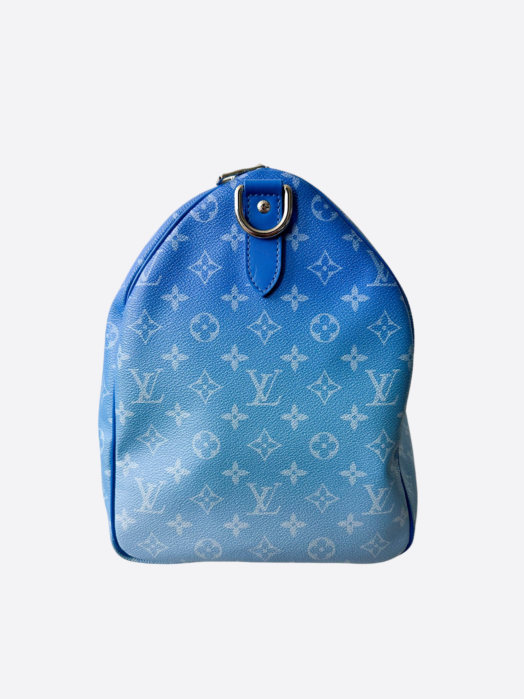 Louis Vuitton Blue Cloud Monogram Keepall 50