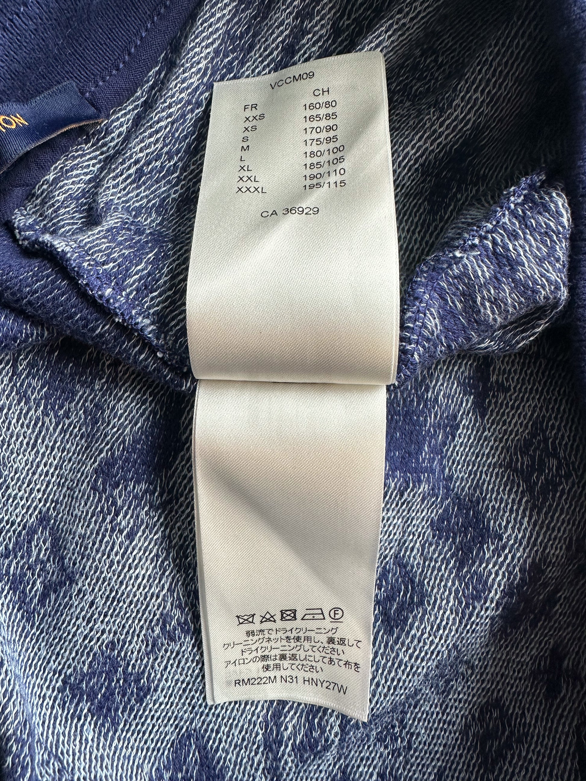 Louis Vuitton Monogram Bandana Denim Shorts, Blue, 36