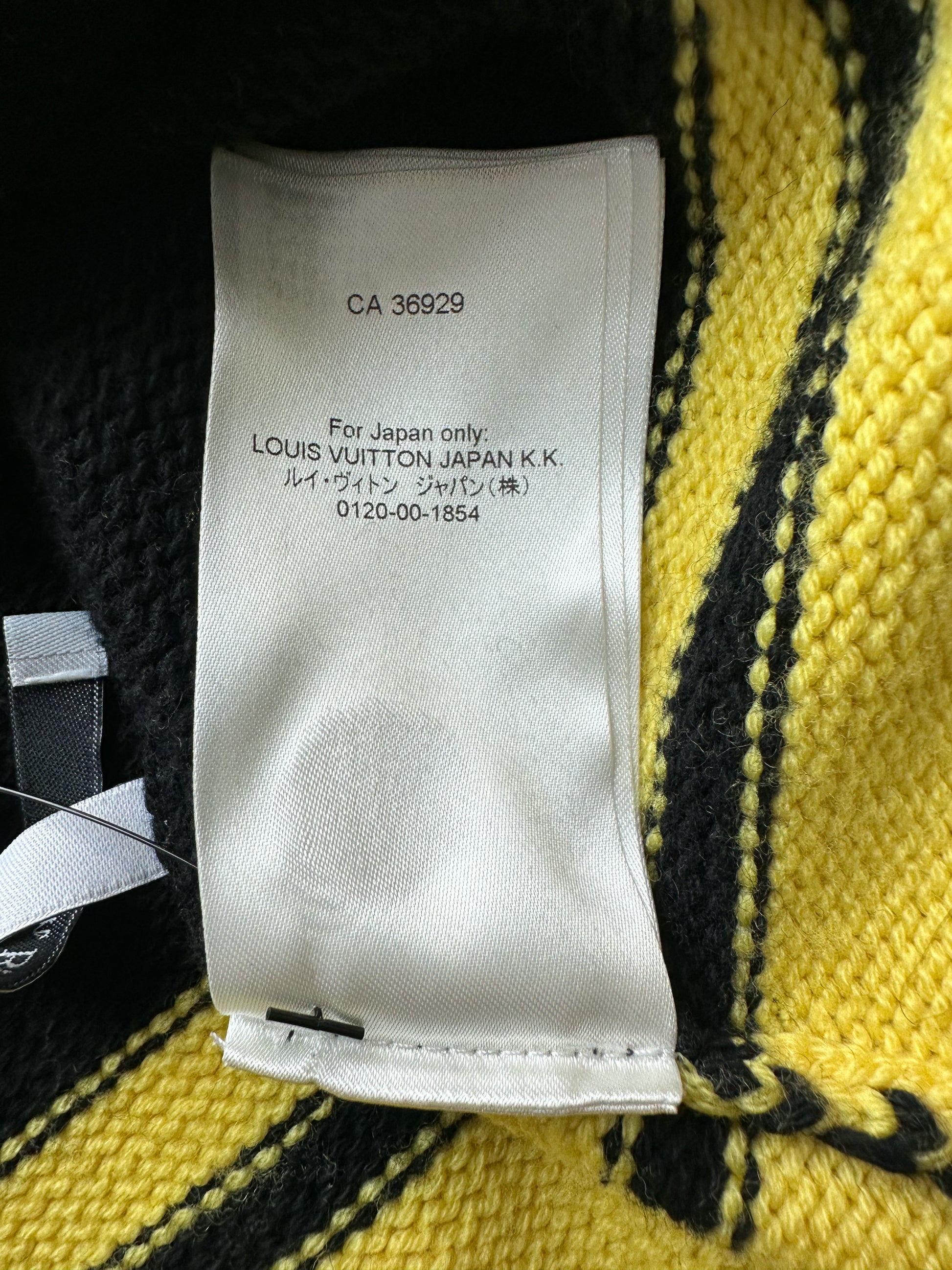 Louis Vuitton Monogram Logo Black and Yellow Knit Sweater Dress - L at  1stDibs