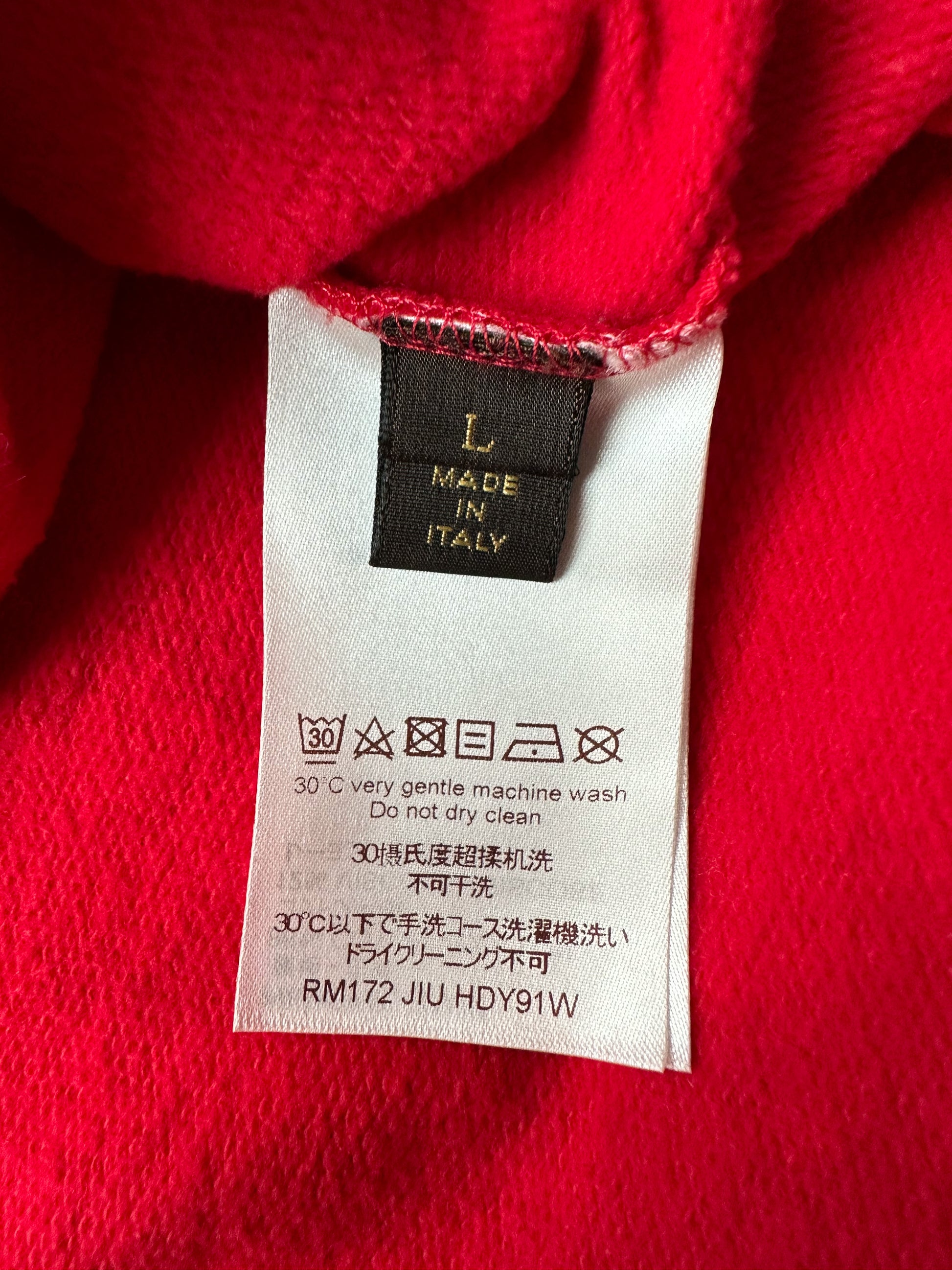 supreme louis vuitton hoodie red