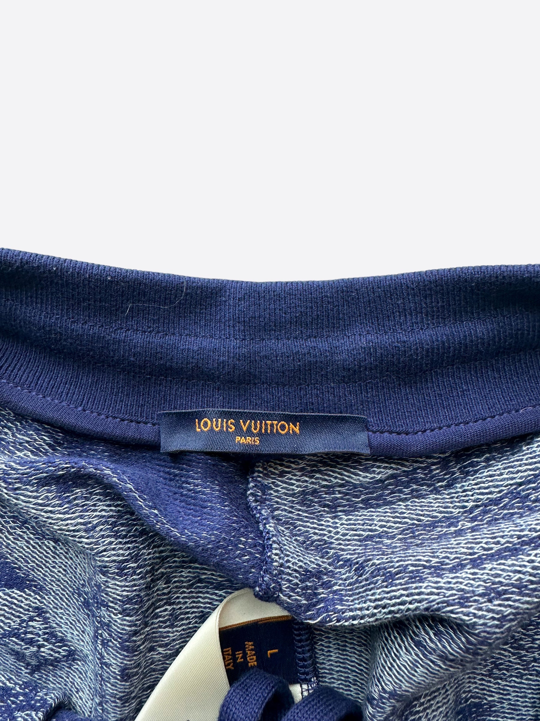 Louis Vuitton Blue Monogram Bandana Shorts