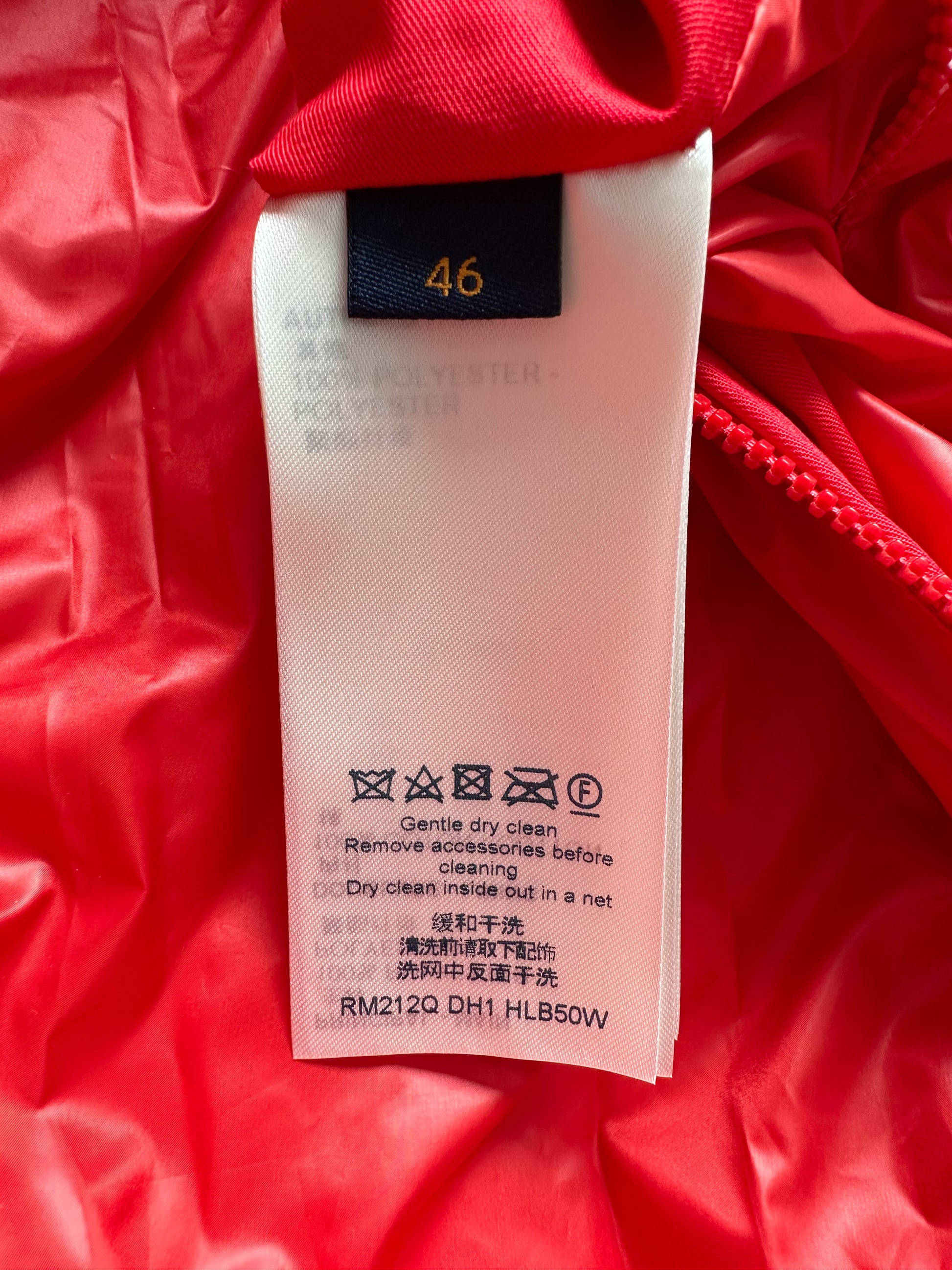 Louis Vuitton red Mirror Puffer Jacket