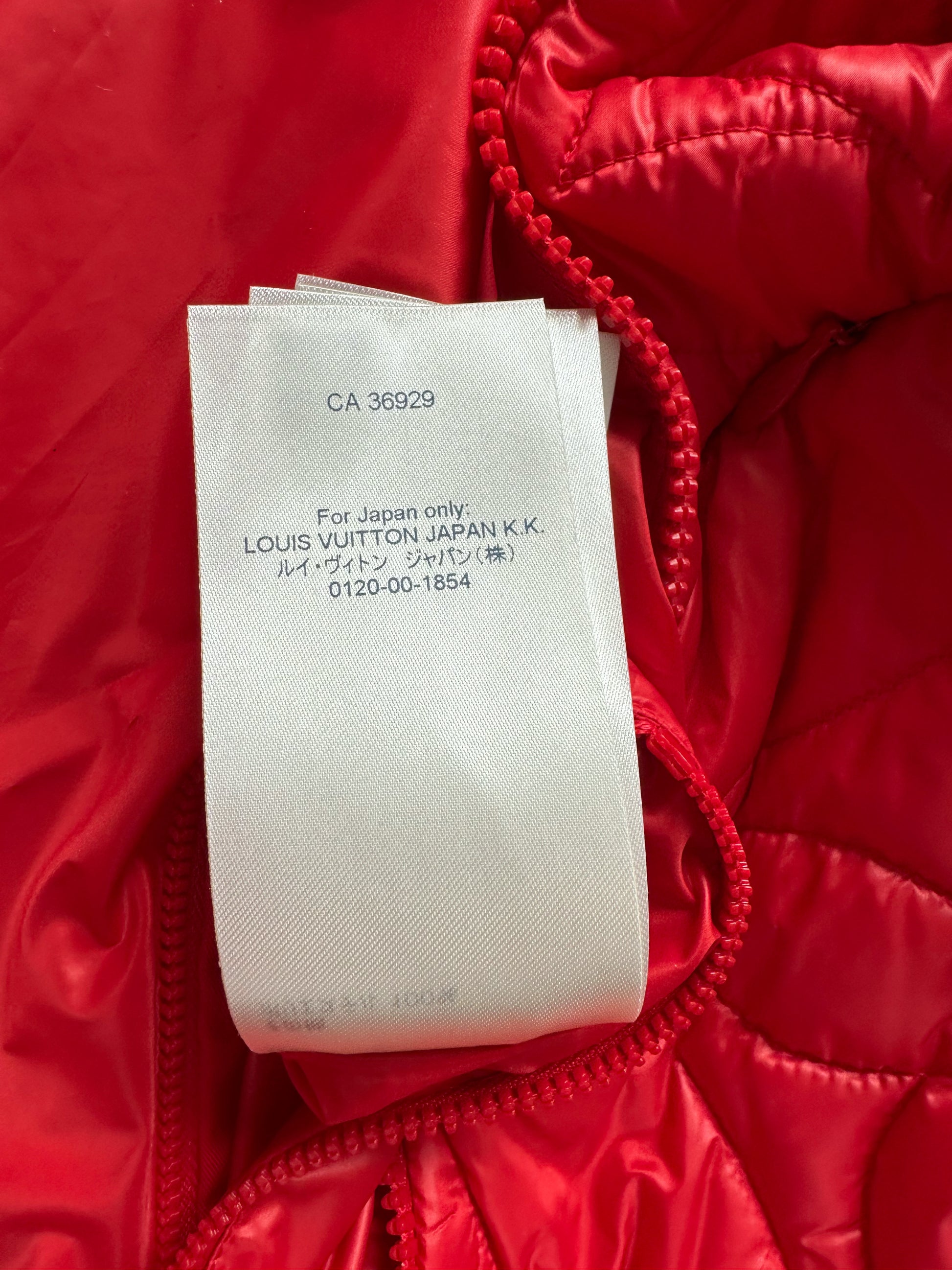 Louis Vuitton Men's Red Polyamide Monogram Camo Printed Vest