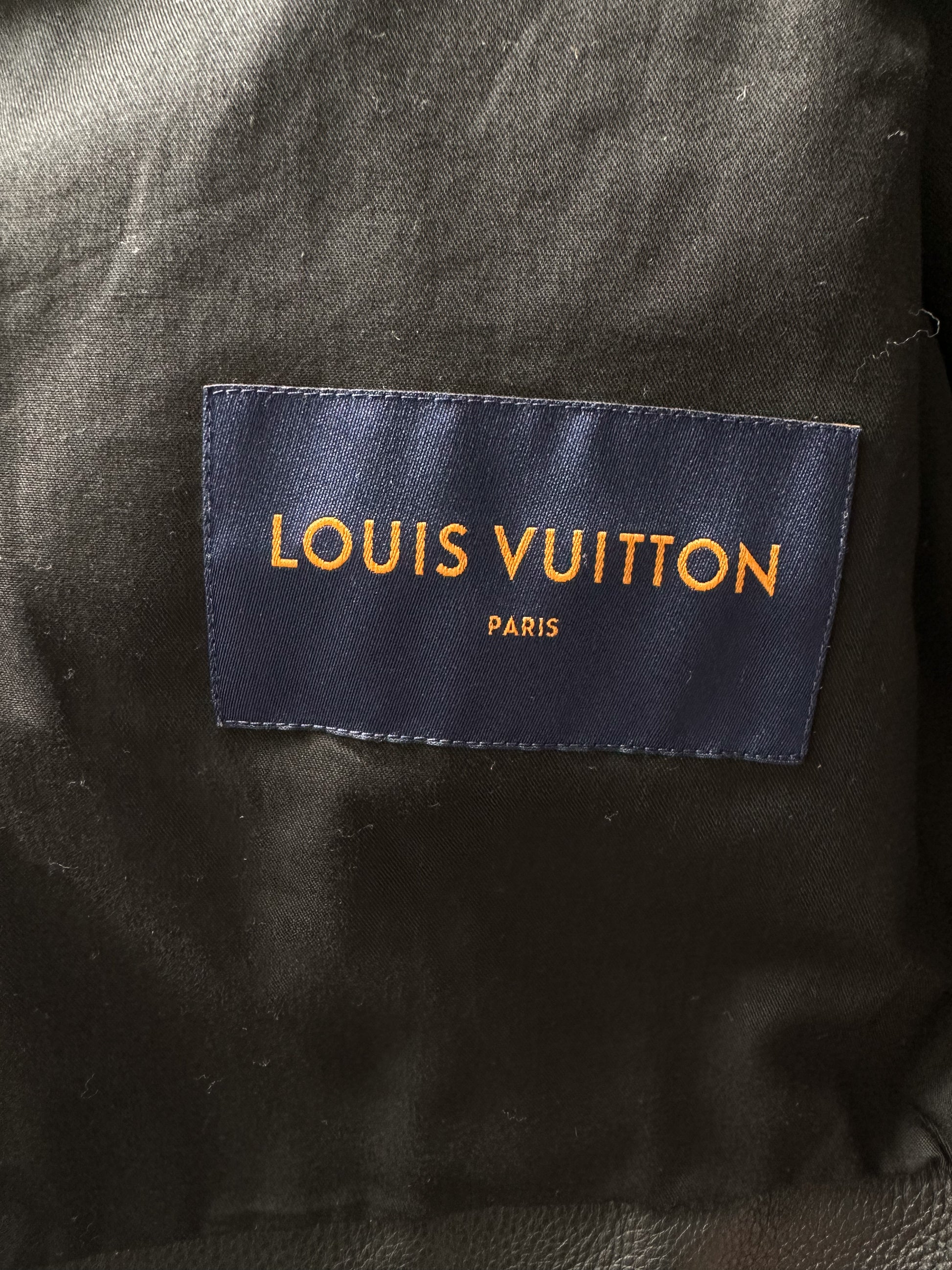 Louis Vuitton 'LV Sound Design and Record Club' Shearling Lamb Leather  Trucker Jacket w/ Tags - Brown Outerwear, Clothing - LOU441599