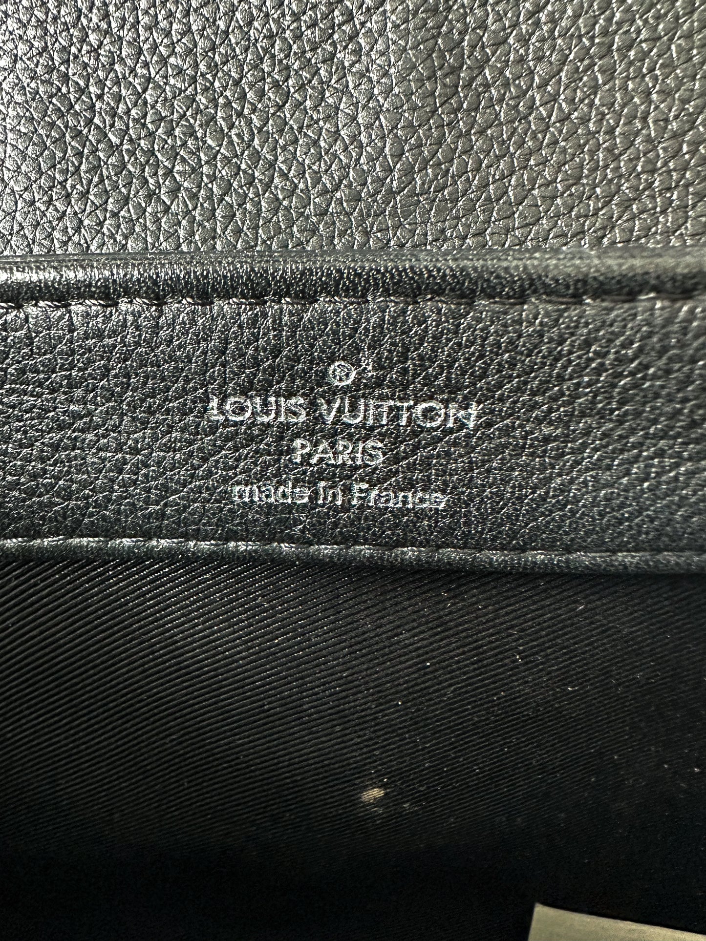 Louis Vuitton Black & Silver Lockme Shoulder Bag