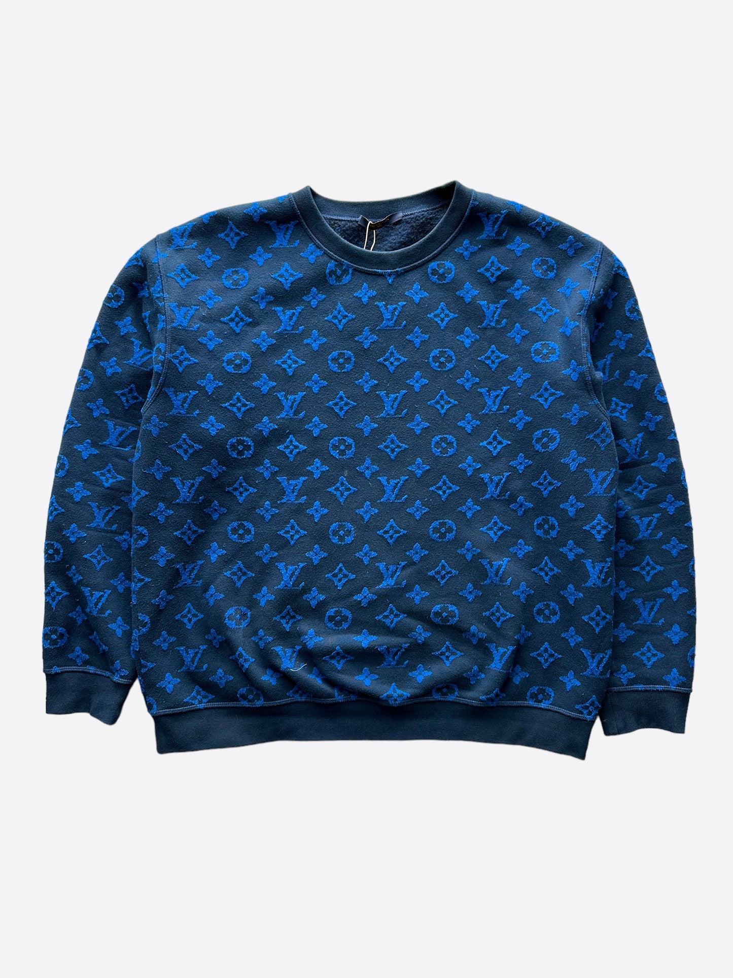 monogram sweater blue