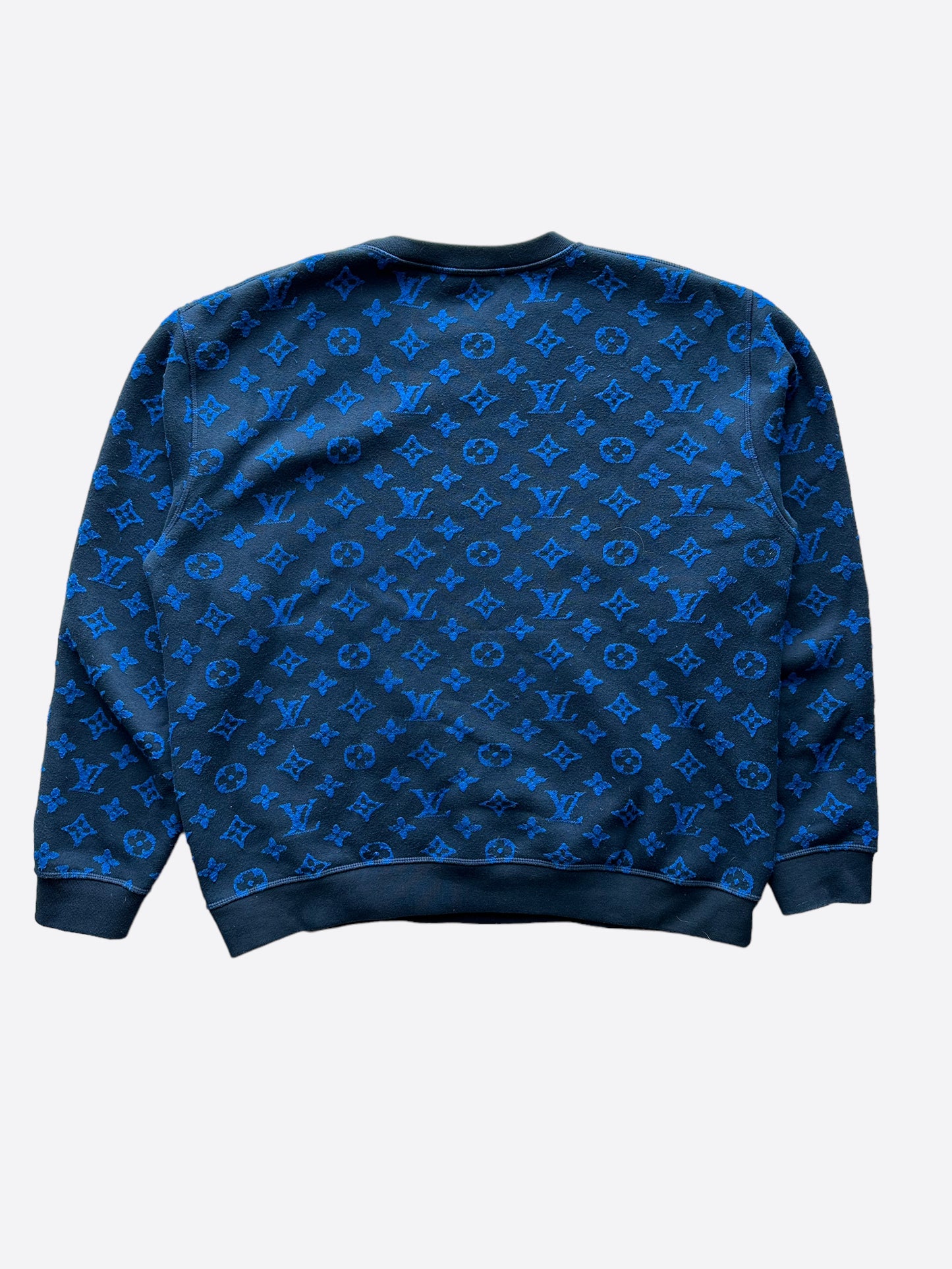 Louis Vuitton Blue Monogram Jacquard Sweater