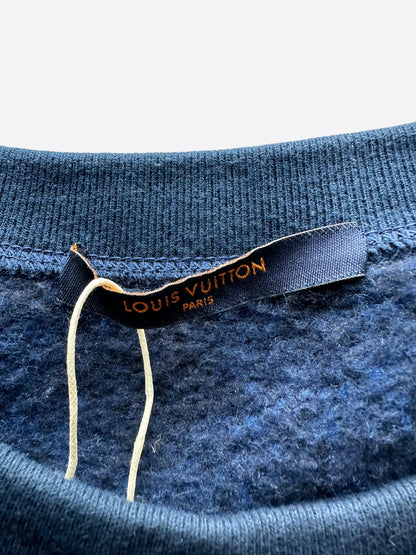 Louis Vuitton Blue Monogram Jacquard Sweater