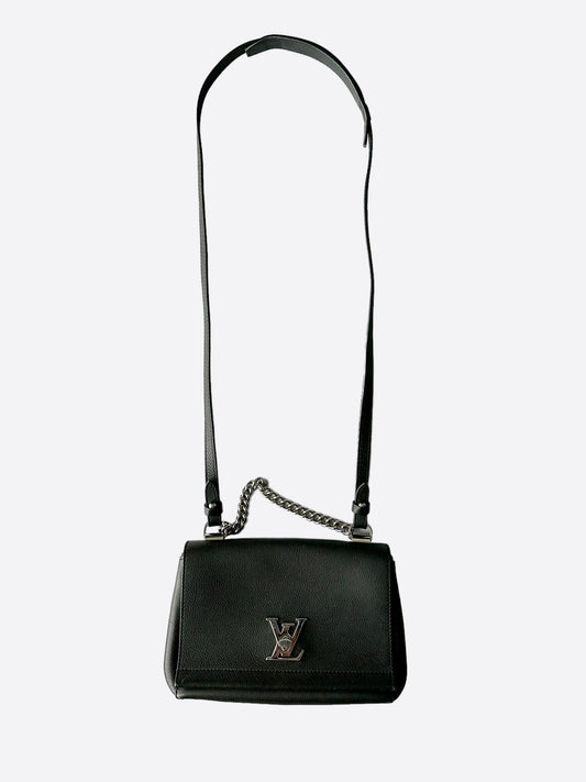 Louis Vuitton Black & Silver Lockme Shoulder Bag