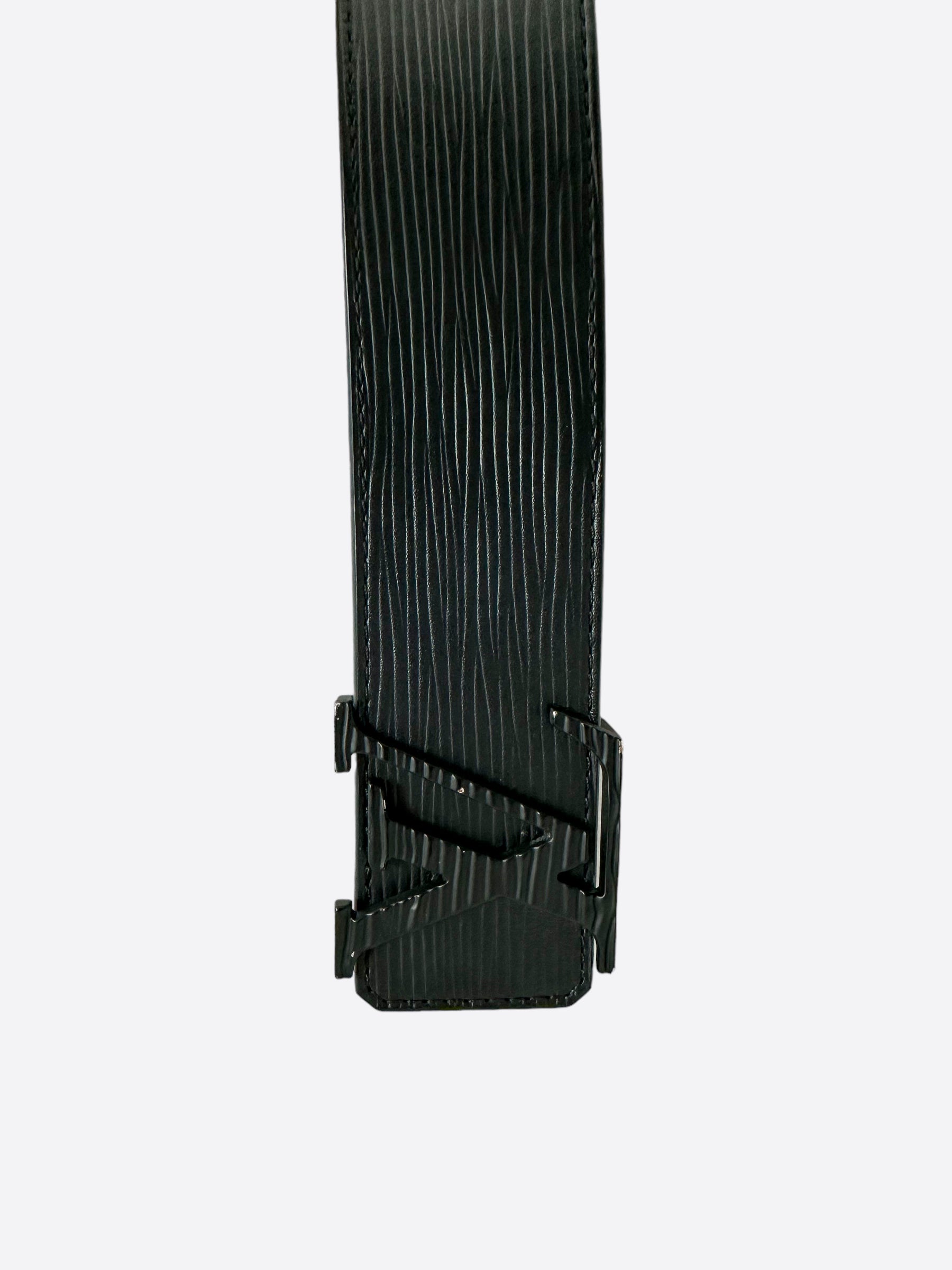 Louis Vuitton Ceinture LV Initiales 30mm Black Epi Leather Belt