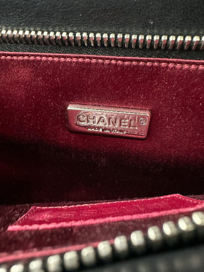 Chanel Black Leather Wallet On Chain