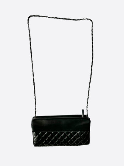 Chanel Black Leather Wallet On Chain