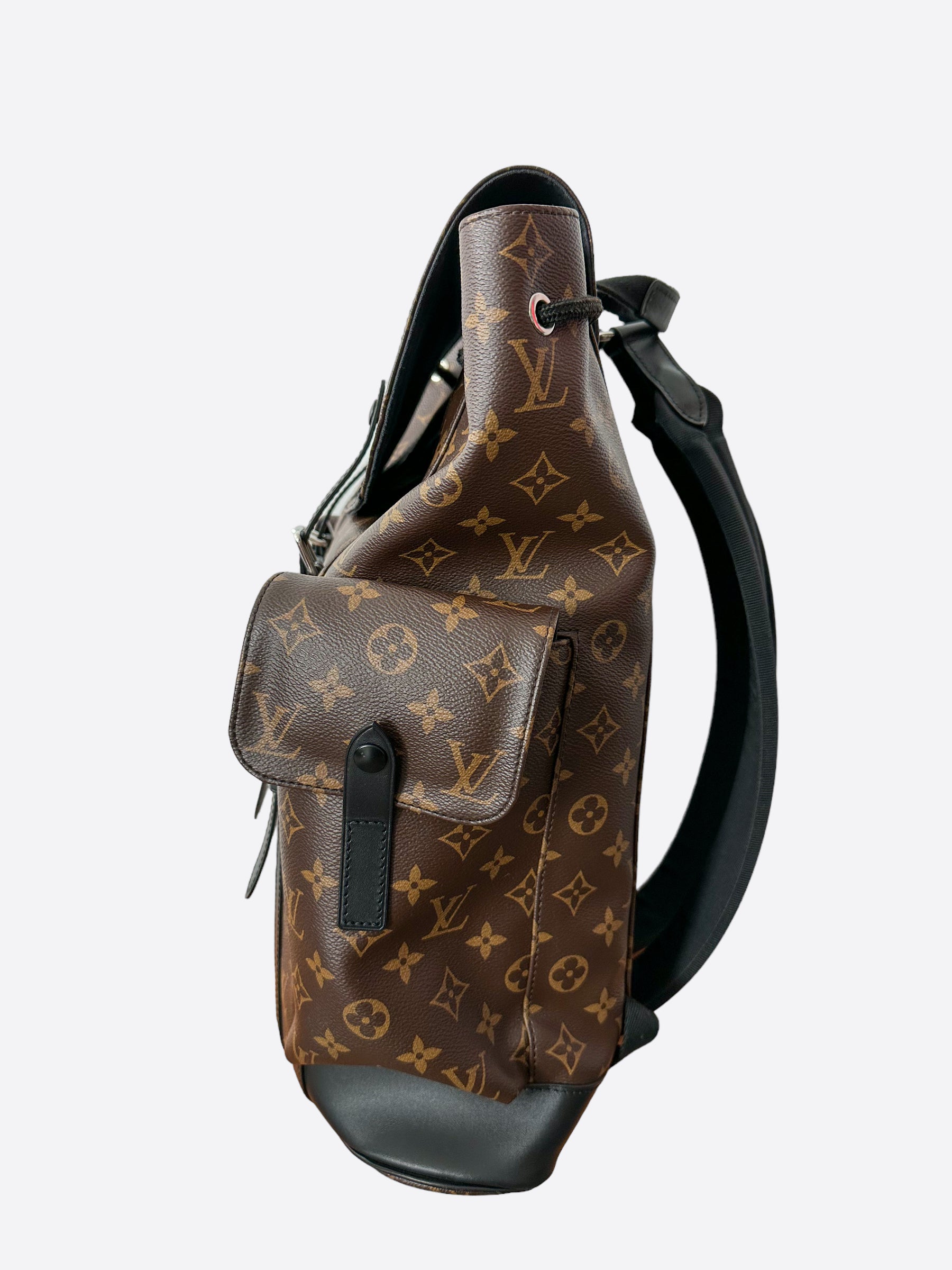 Authentic Louis Vuitton Monogram Macassar Christopher PM Backpack