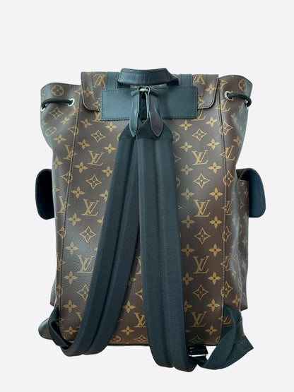 Louis Vuitton Brown Macassar Monogram Christopher Backpack