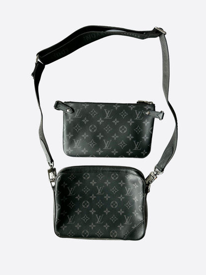 Louis Vuitton Reverse Monogram Eclipse Trio Pouch