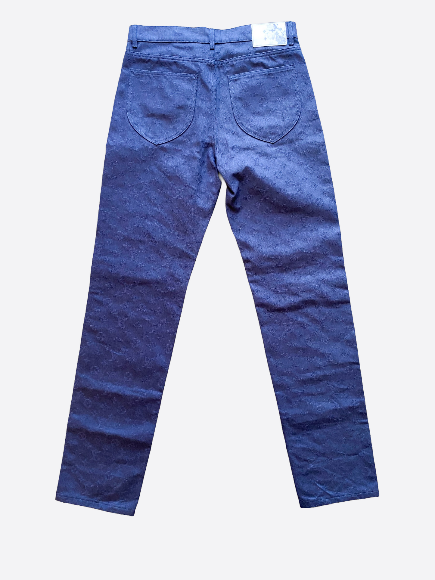 Louis Vuitton Blue Watercolor Monogram Denim Button Up Shirt – Savonches