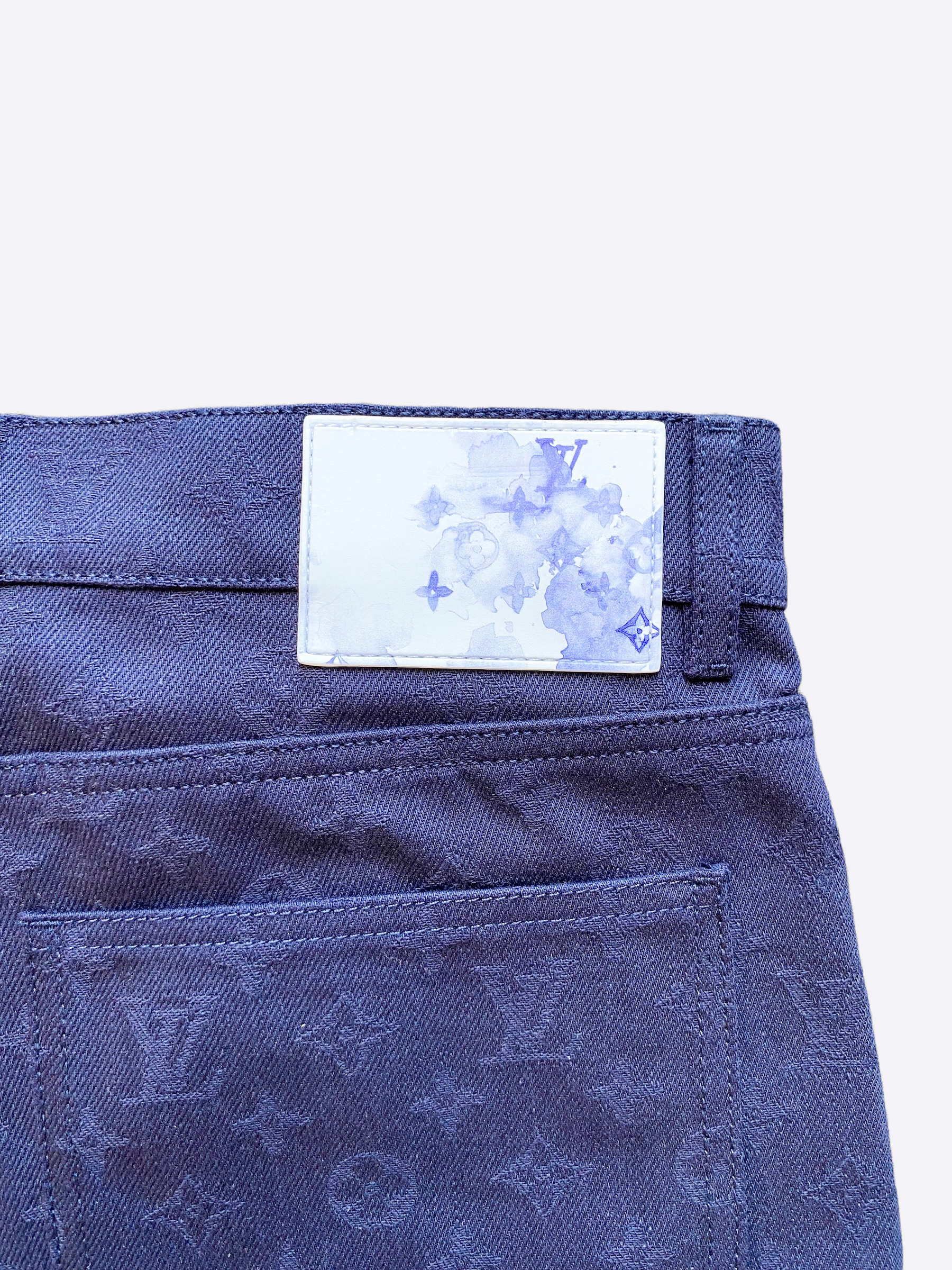 Louis Vuitton Dark Blue Monogram Cargo Pants – Savonches