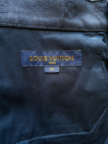 Louis Vuitton Navy Monogram Watercolor Jeans