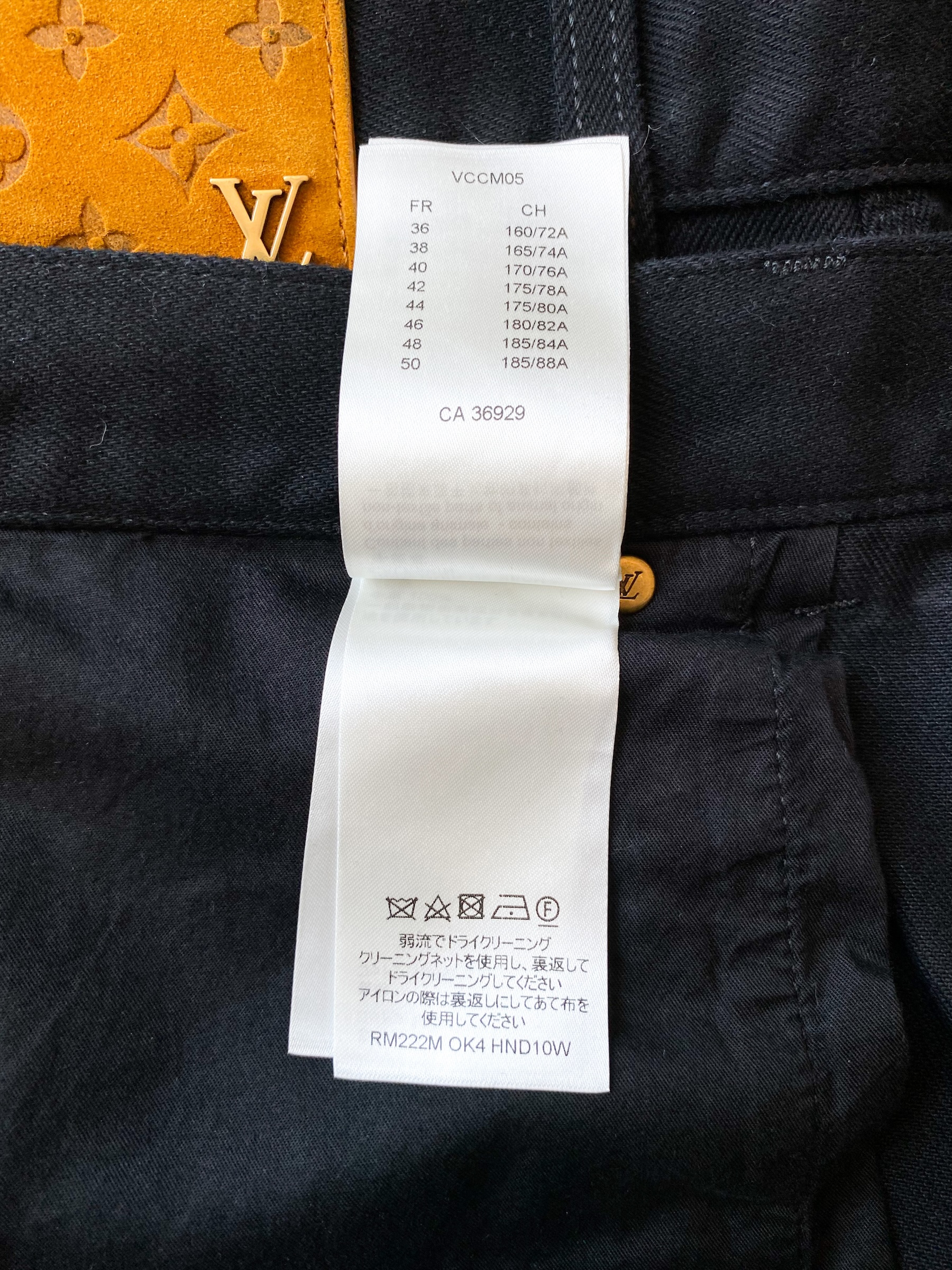 Louis Vuitton Monogram Embossed Suede Carpenter Pants
