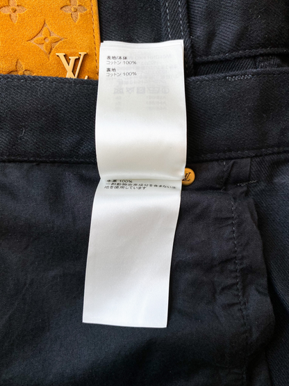 Louis Vuitton Black Monogram Carpenter Pants