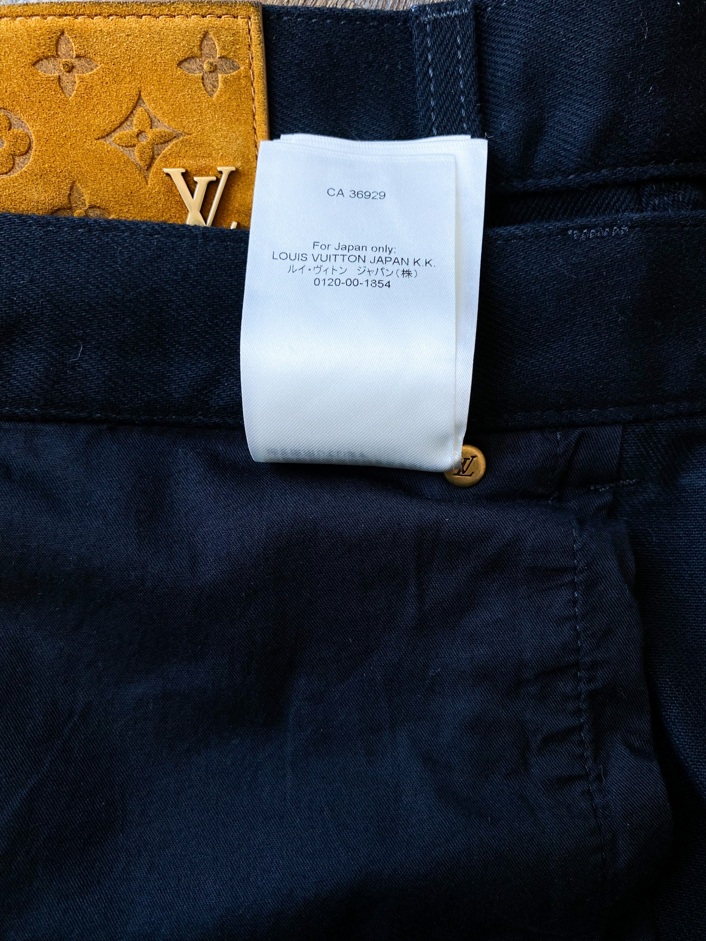 Louis Vuitton Bubble Damier Straight-Cut Pants BLACK. Size 34