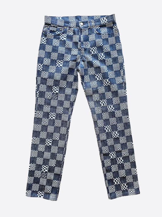 Louis Vuitton Damier Print Jeans