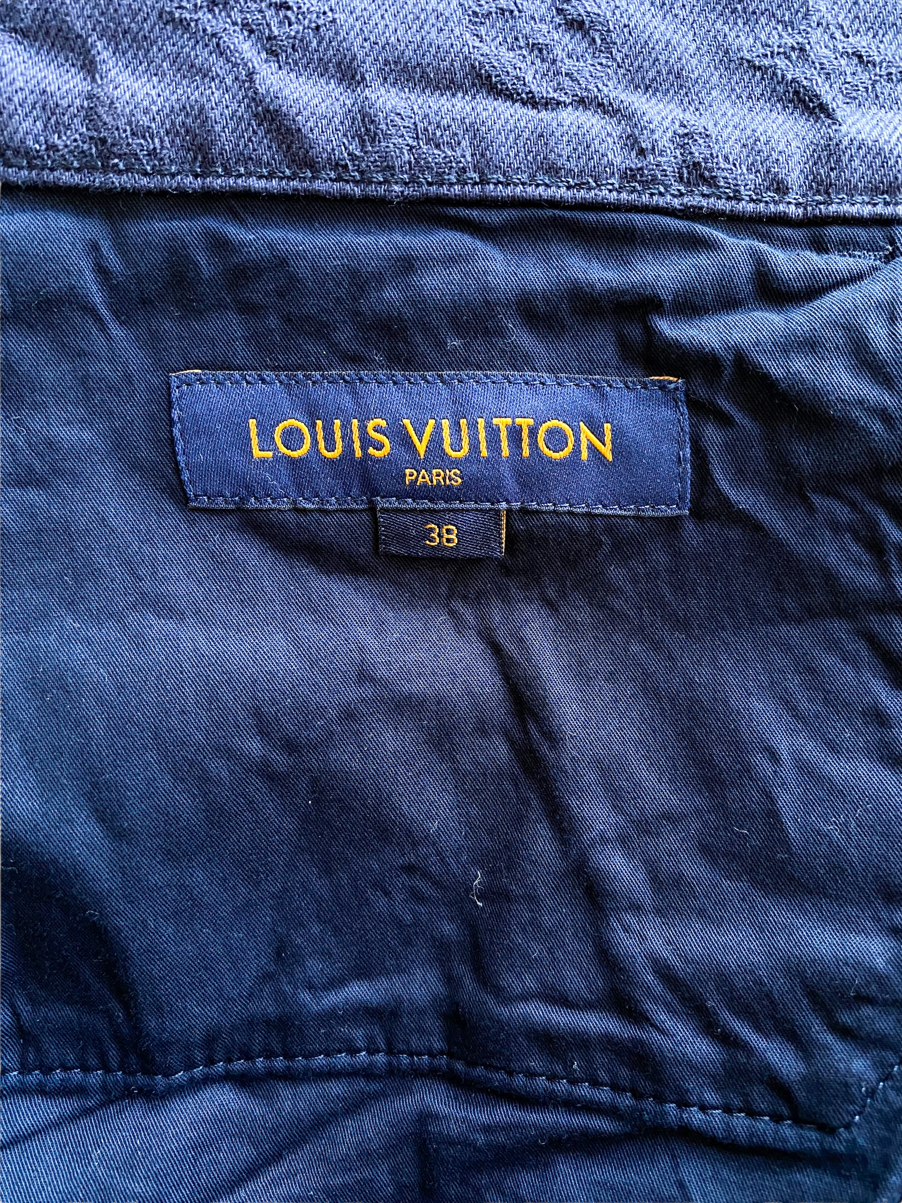 Louis Vuitton Navy Monogram Watercolor Jeans