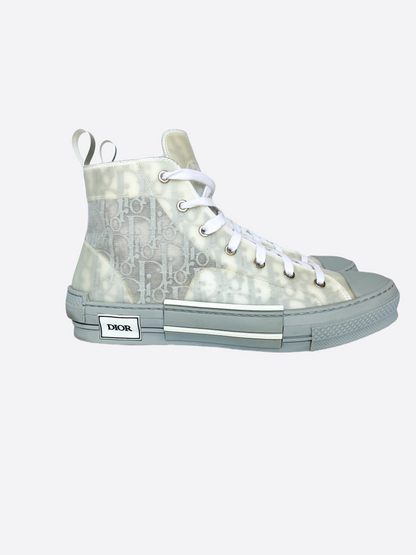 Dior Oblique Grey B23 High Top Sneaker