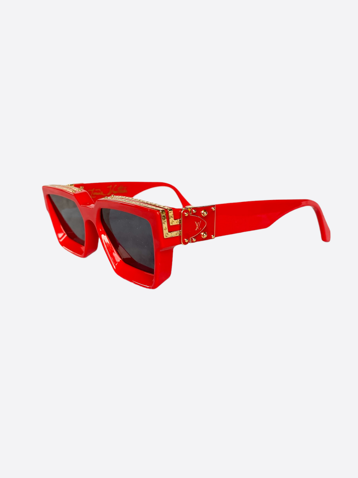 LOUIS VUITTON Acetate 1.1 Millionaires Z1169W Sunglasses Red