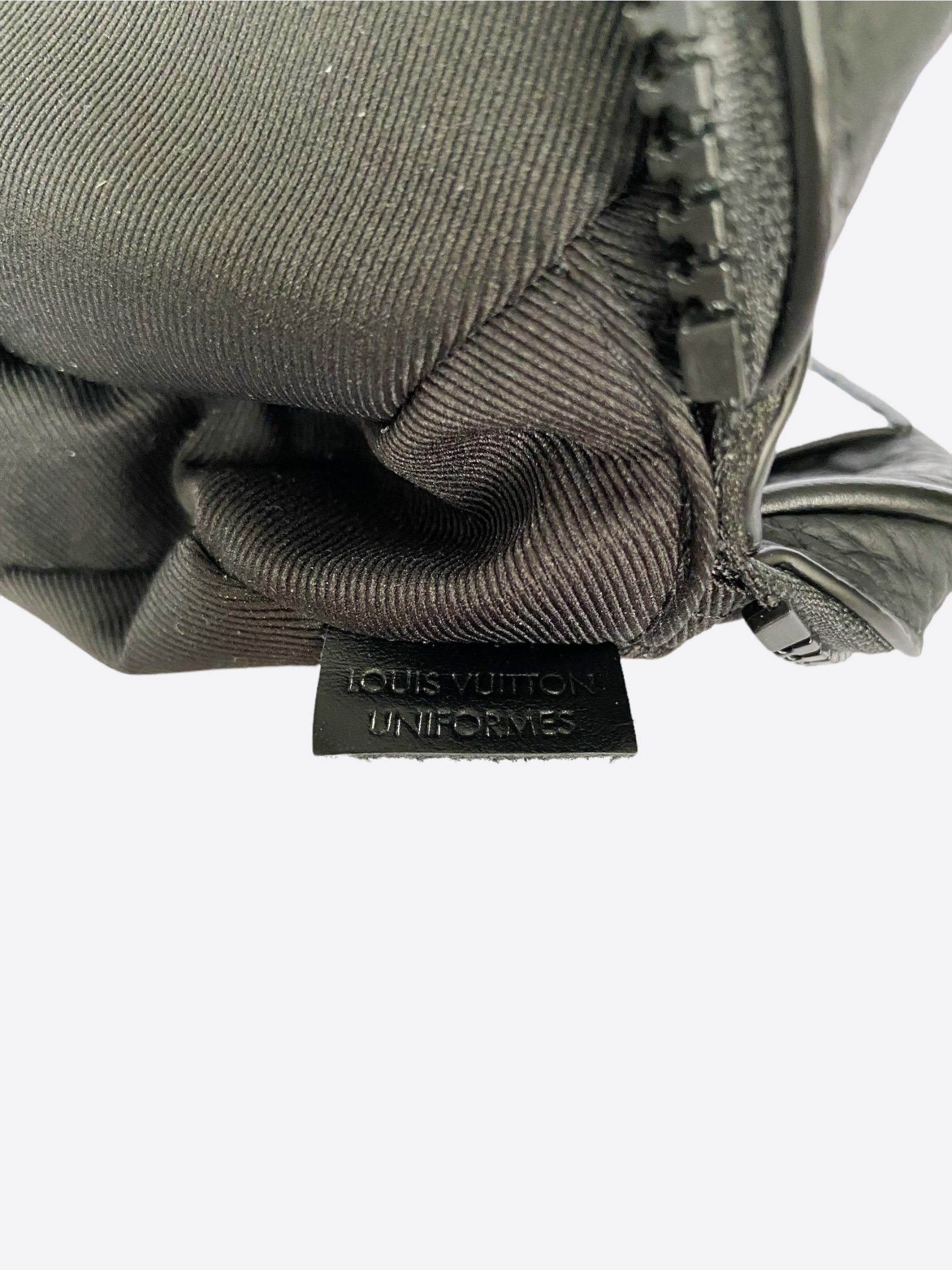 LOUIS VUITTON Monogram Uniformes Belt Bag Black 650505