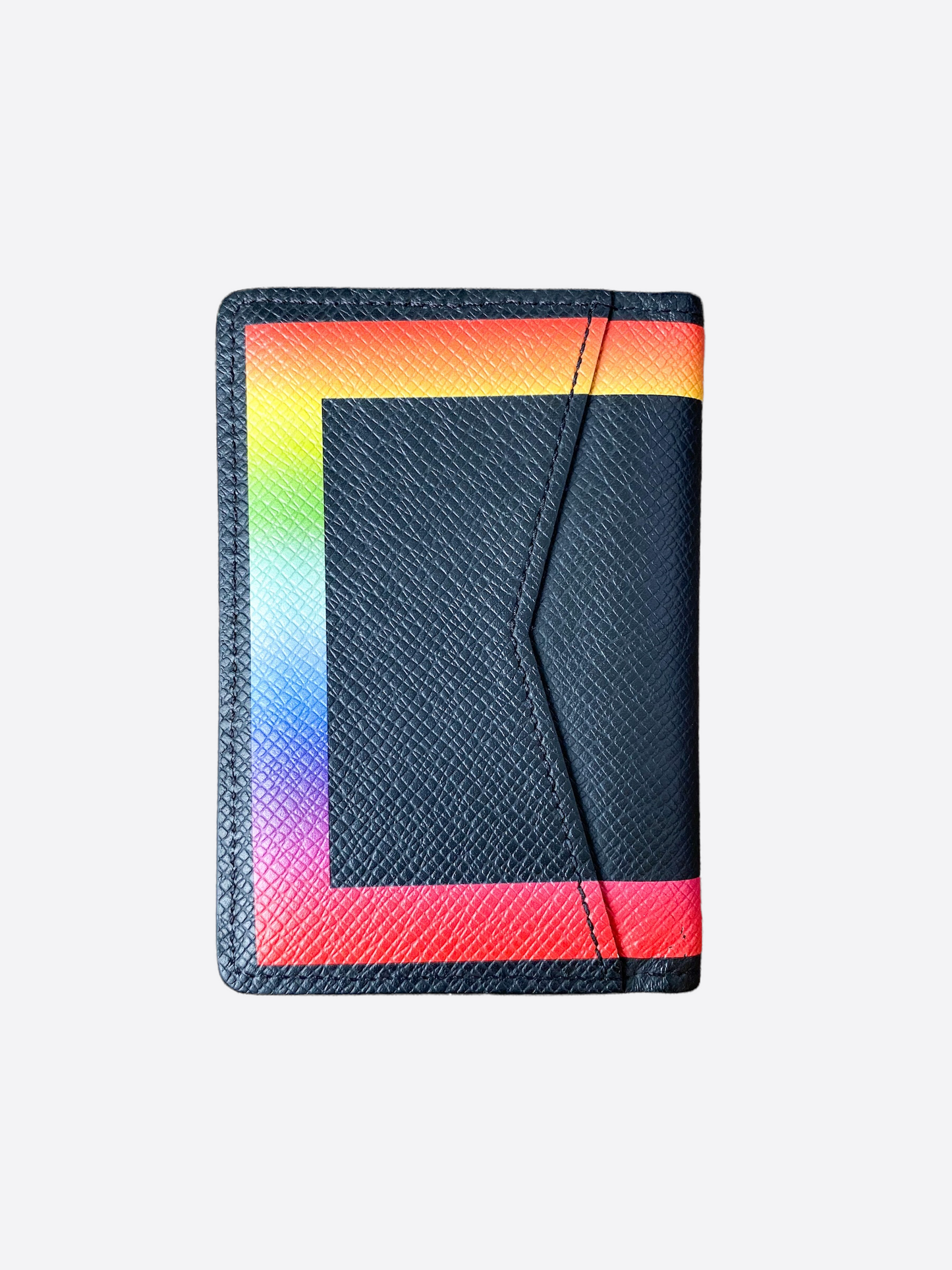 Louis Vuitton Black & Rainbow Taiga Pocket Organizer