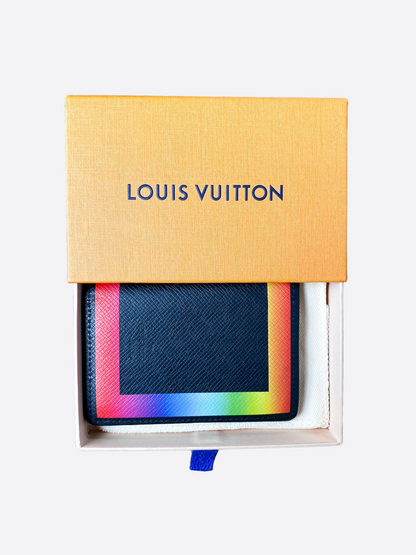 Louis Vuitton Black & Rainbow Taiga Pocket Organizer