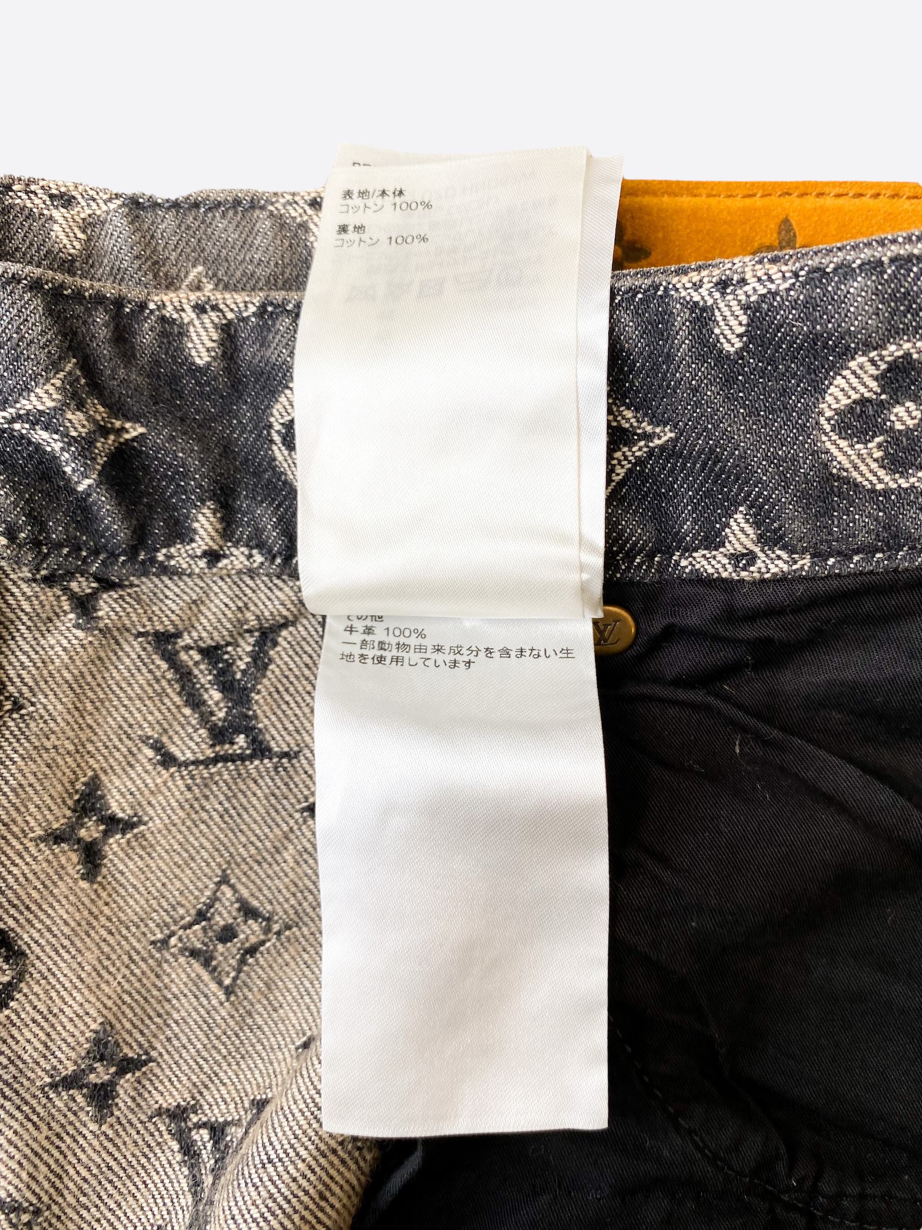 Louis Vuitton Blue Monogram Carpenter Denim Shorts – Savonches