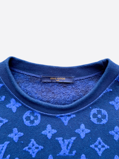 Louis Vuitton Blue Monogram Jacquard Sweater