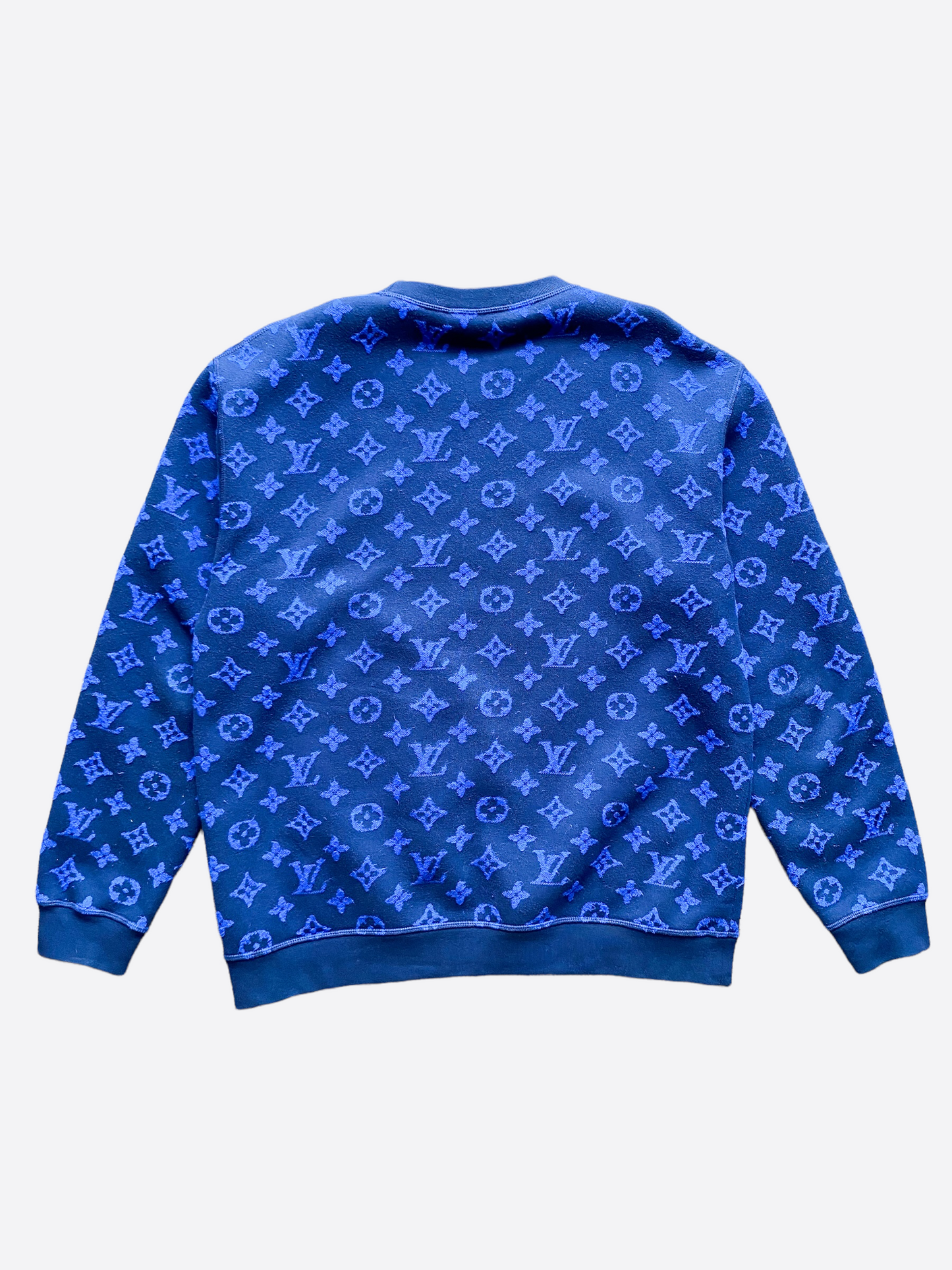 Blue cotton knitwear & sweatshirt Louis Vuitton Blue size XXL