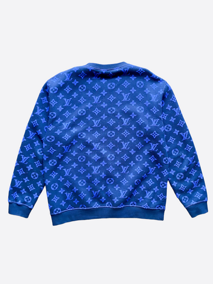 Louis Vuitton Blue Monogram Jacquard Sweater