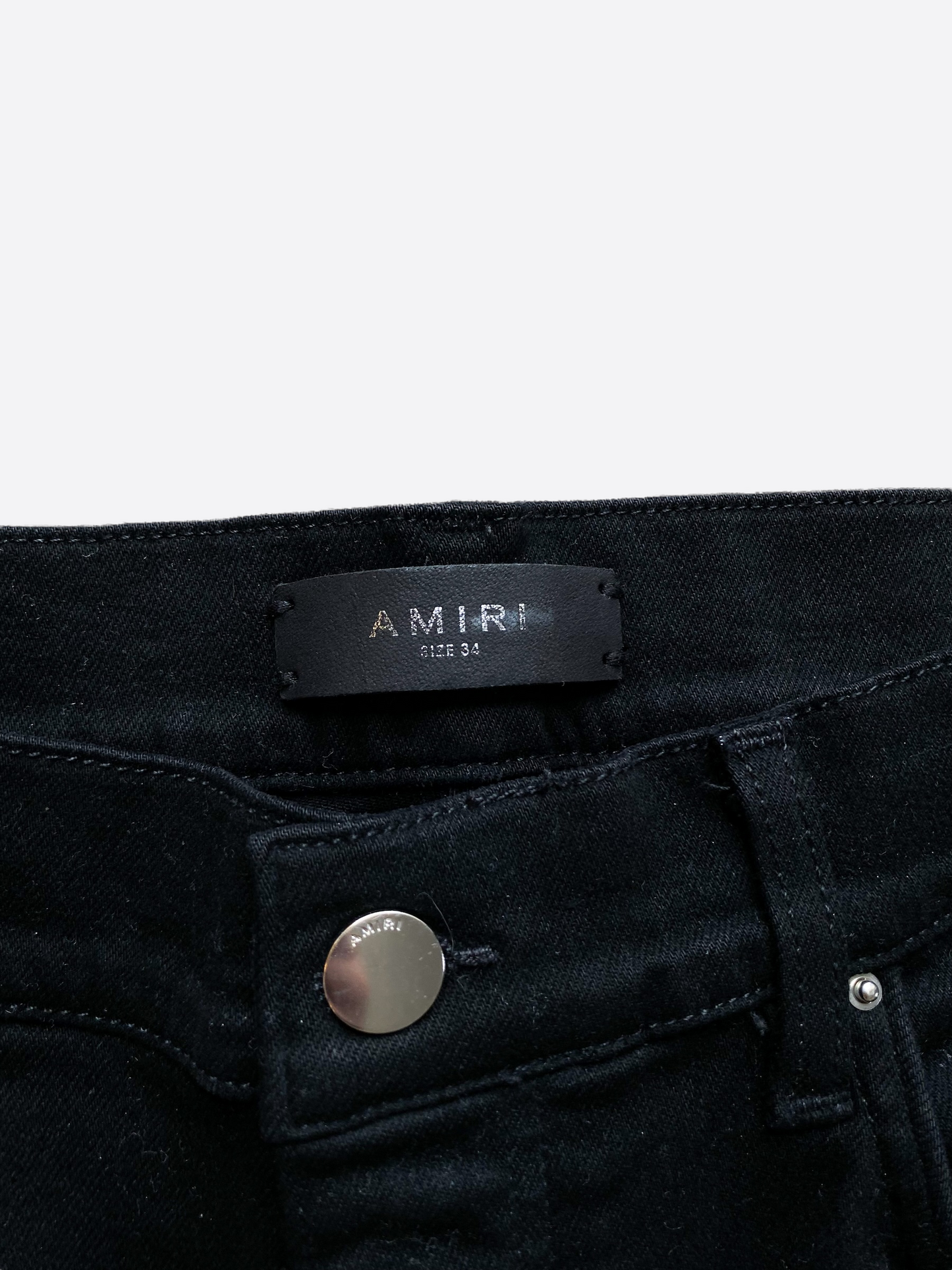 Amiri Black & Brown Distressed MX1 Jeans