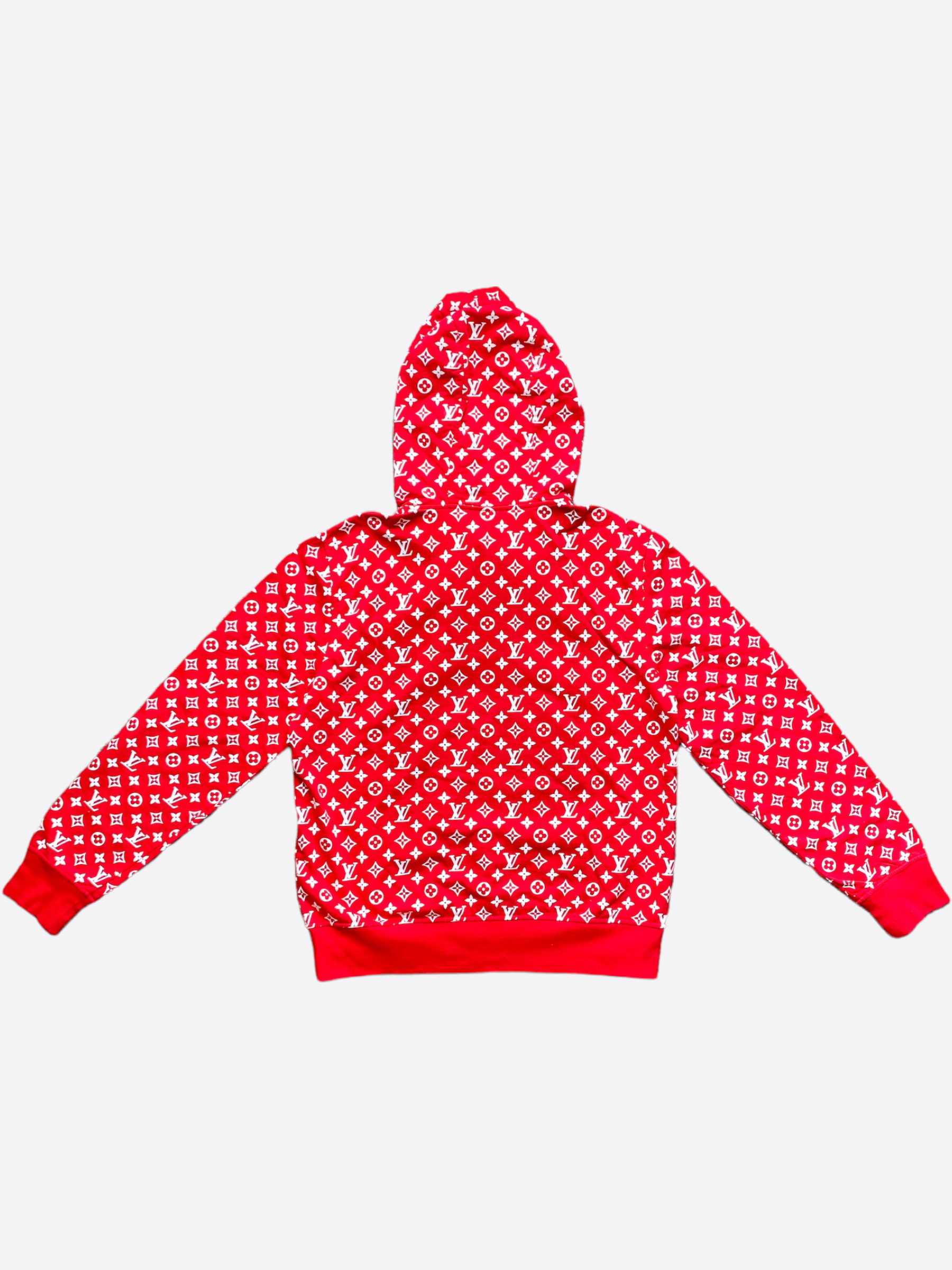 Louis Vuitton | Supreme Logo Box Hoodie Monogram | Red