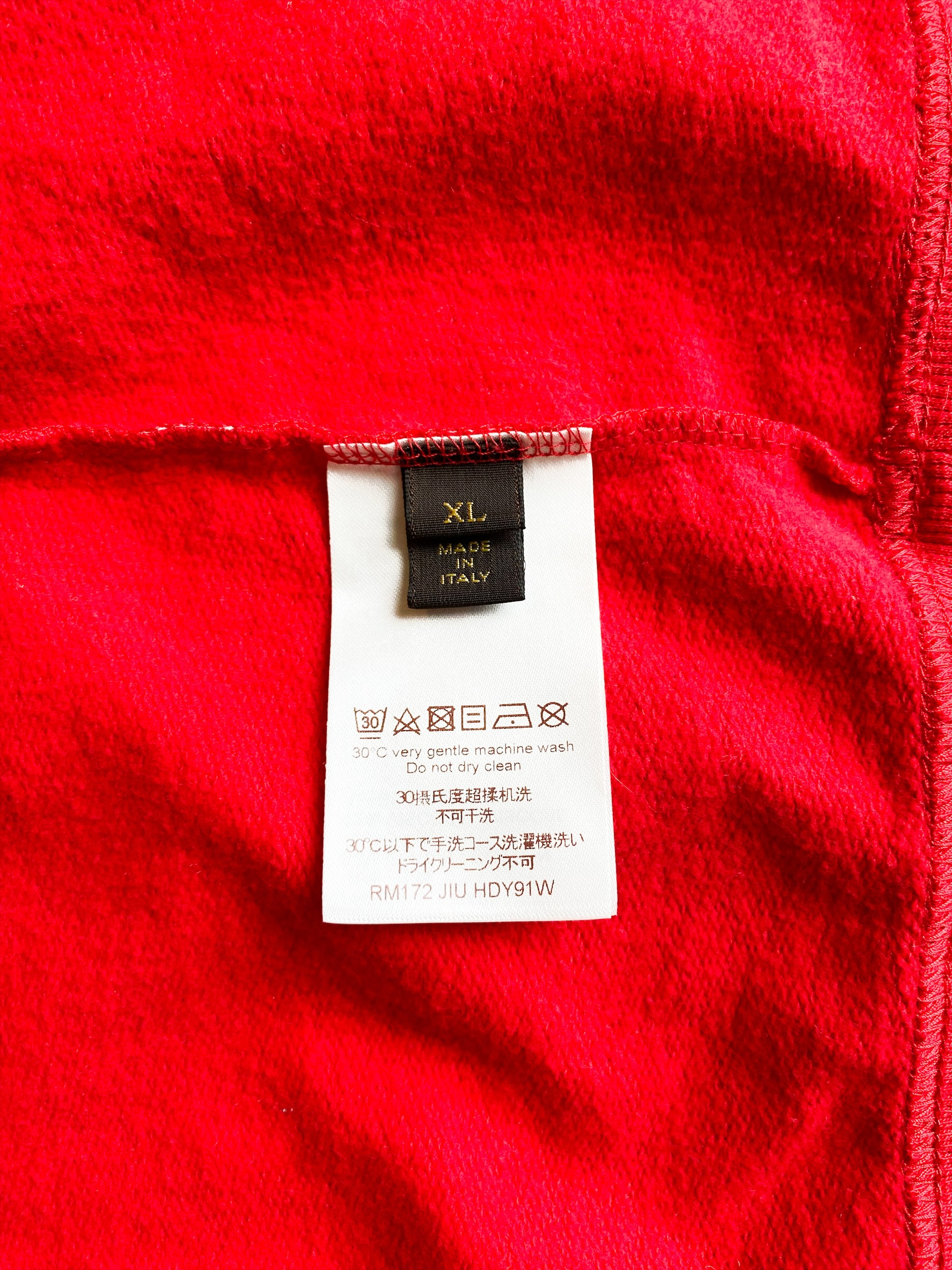 Louis Vuitton Supreme Red Monogram Box Logo Hoodie – Savonches