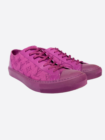 Louis Vuitton Purple Monogram Low Top Sneakers