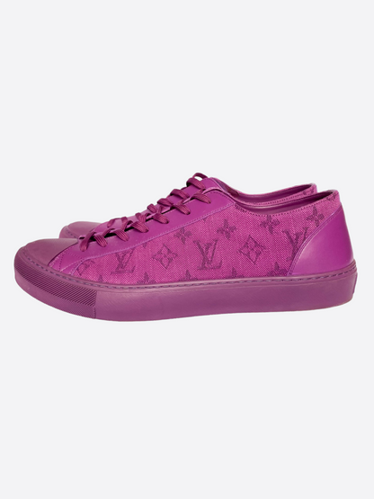 Louis Vuitton Purple Monogram Low Top Sneakers