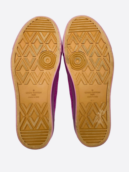 Louis Vuitton Purple Monogram Low Top Sneakers