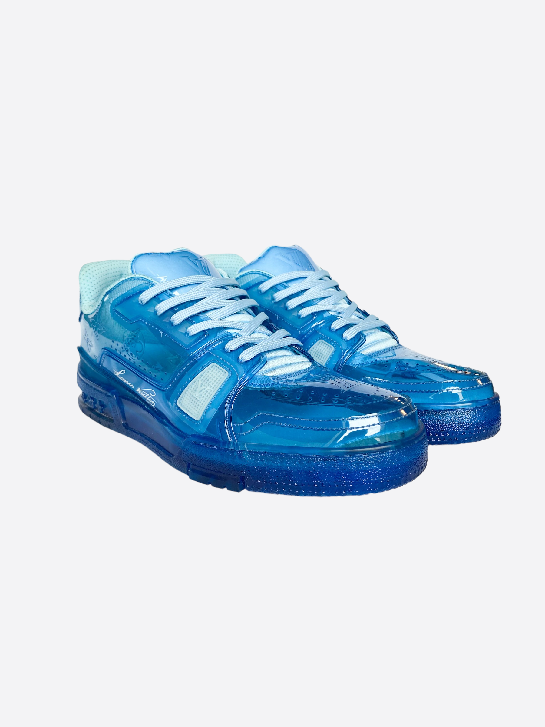 Louis Vuitton LV Trainers Blue Low Top Sneakers - Sneak in Peace