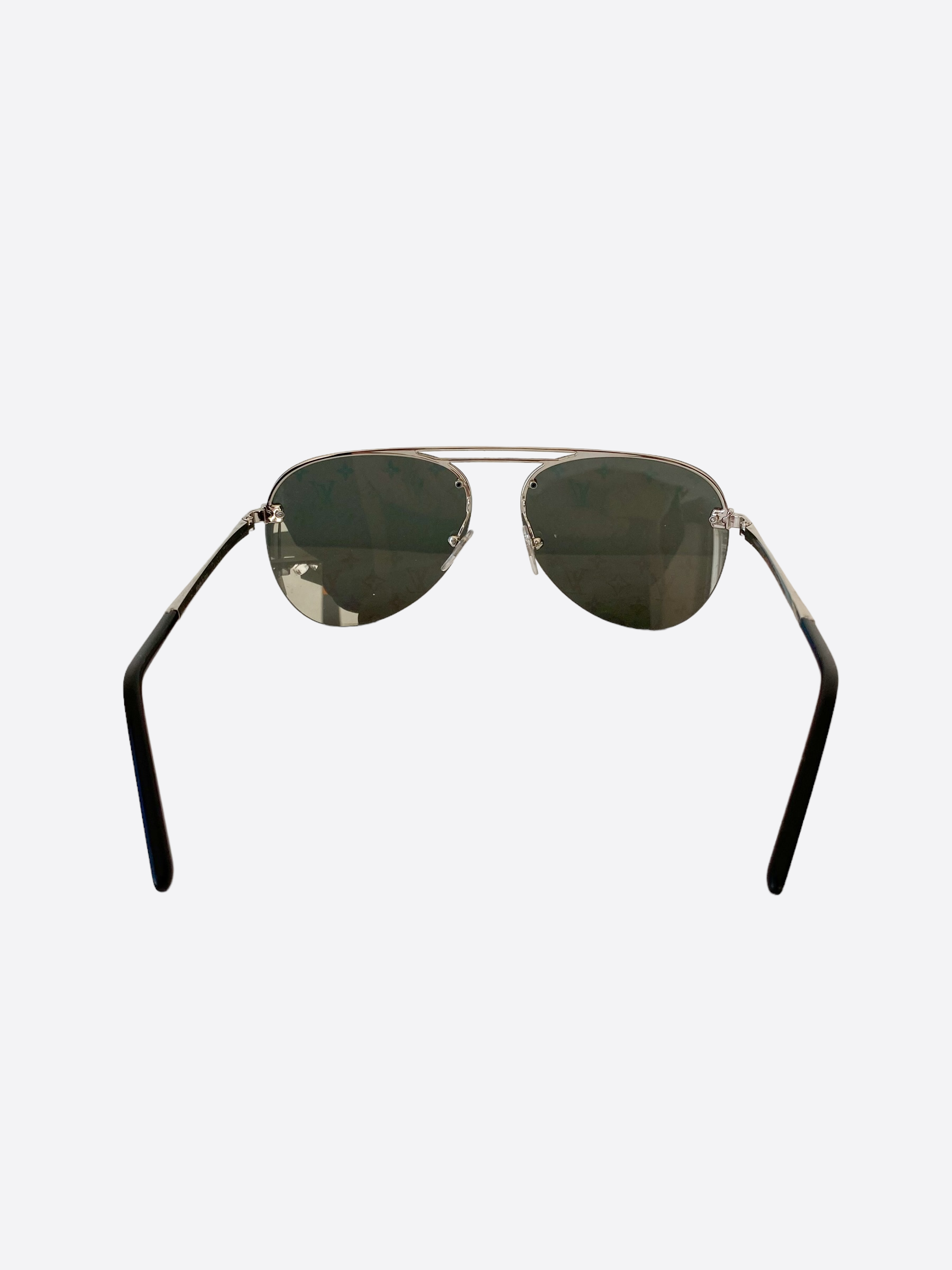 Louis Vuitton Monogram Clockwise Sunglasses, Silver